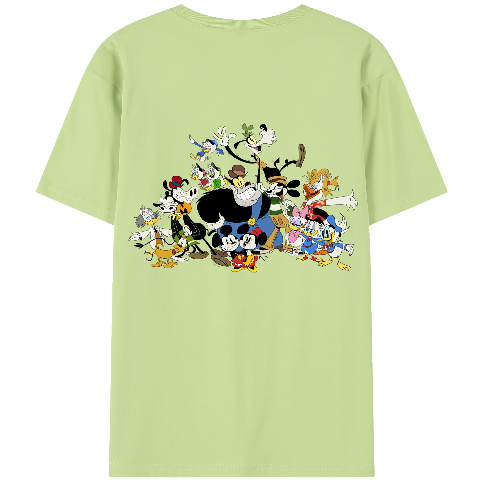 （画像用） ミッキーマウス Mickey Mouse 綿100％半袖Tシャツ（背面プリント）